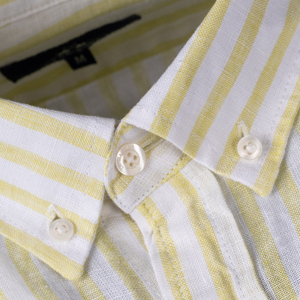 La Martina Λευκό Πουκάμισο Button Down 100% Linen - 3LMVMC034