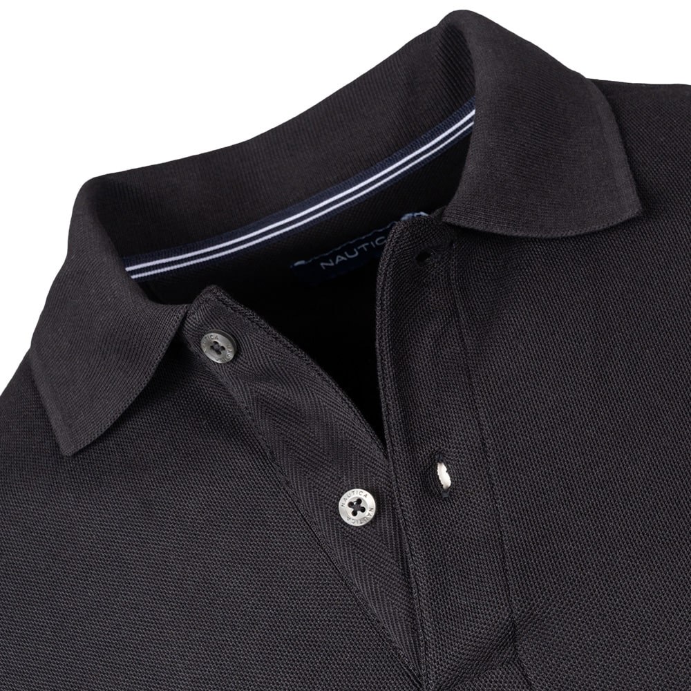 Nautica Μαύρο Μακρυμάνικο polo - 3NCK47104