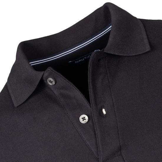 Nautica Μαύρο Μακρυμάνικο polo - 3NCK47104