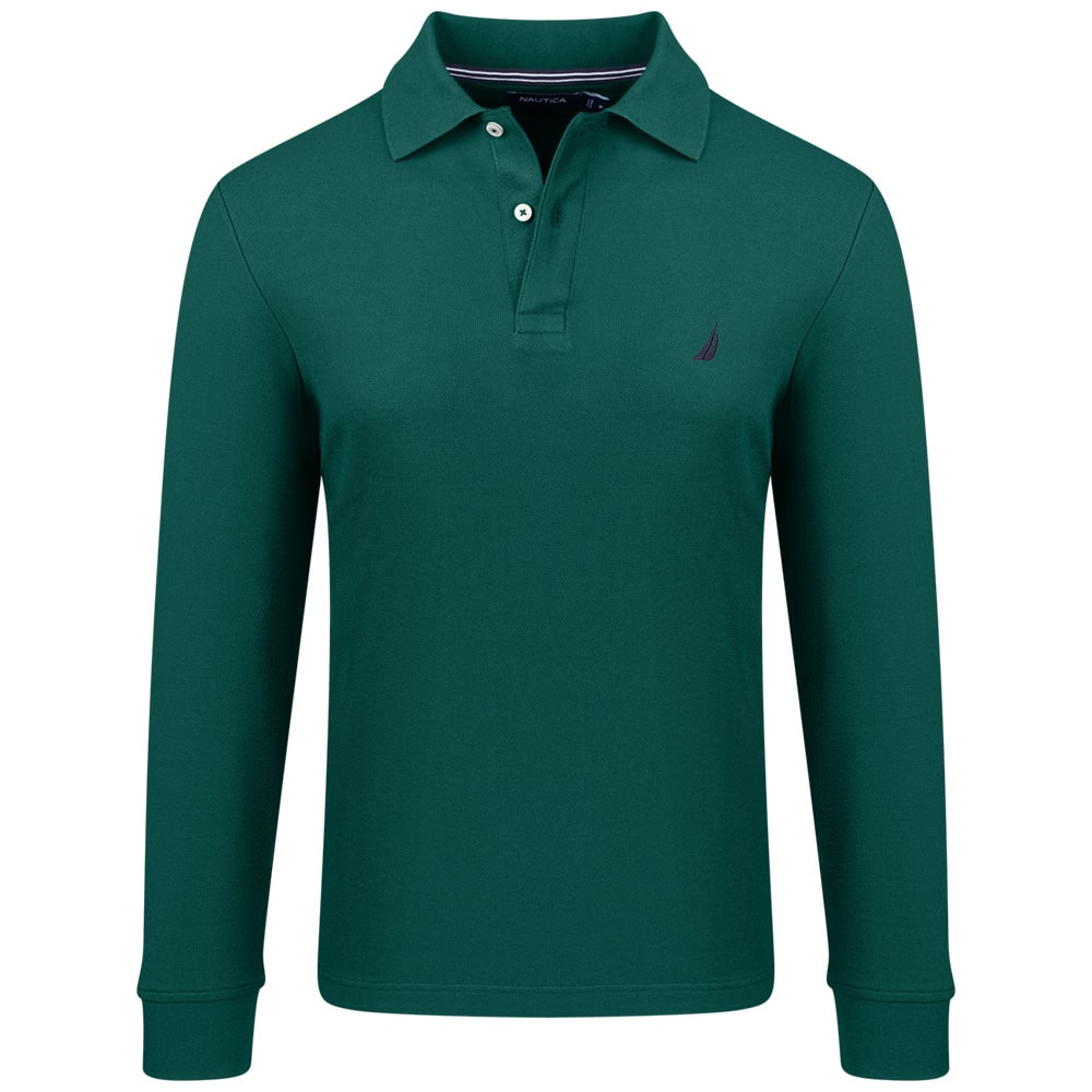 Nautica Πράσινο Μακρυμάνικο polo - 3NCK47104