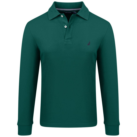 Nautica Πράσινο Μακρυμάνικο polo - 3NCK47104