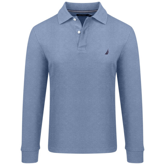 Nautica Γαλάζιο Μακρυμάνικο polo - 3NCK47104