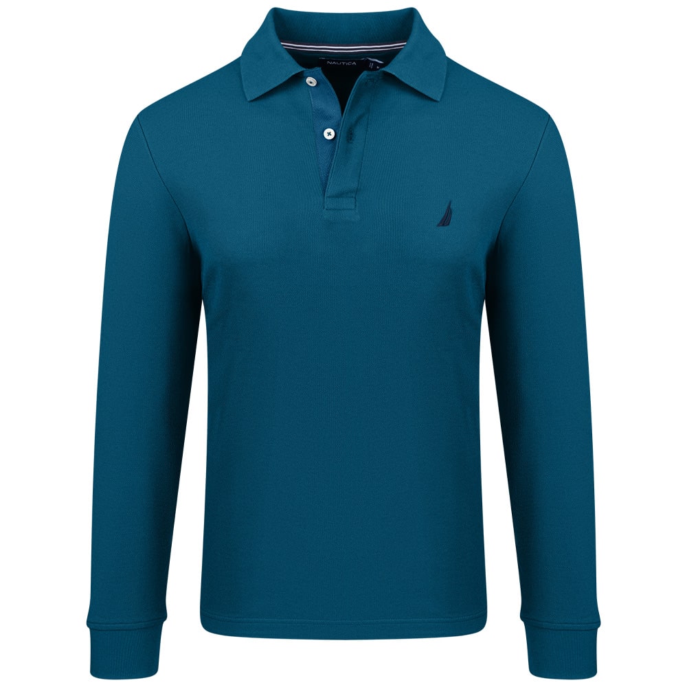 Nautica Πετρόλ Μακρυμάνικο polo - 3NCK47104
