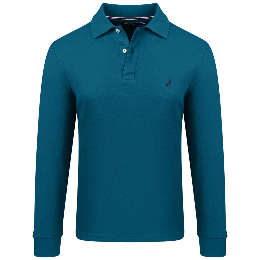 Nautica Πετρόλ Μακρυμάνικο polo - 3NCK47104