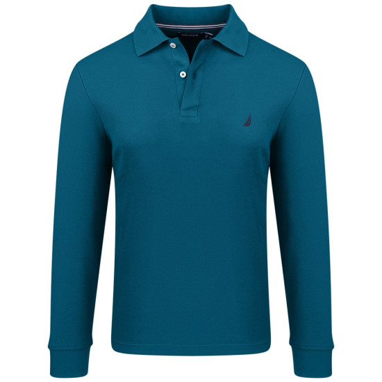 Nautica Πετρόλ Μακρυμάνικο polo - 3NCK47104