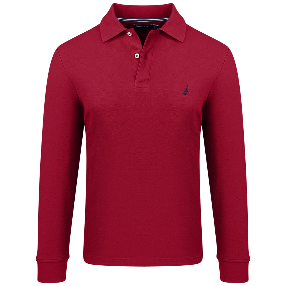 Nautica Κόκκινο Μακρυμάνικο polo - 3NCK47104