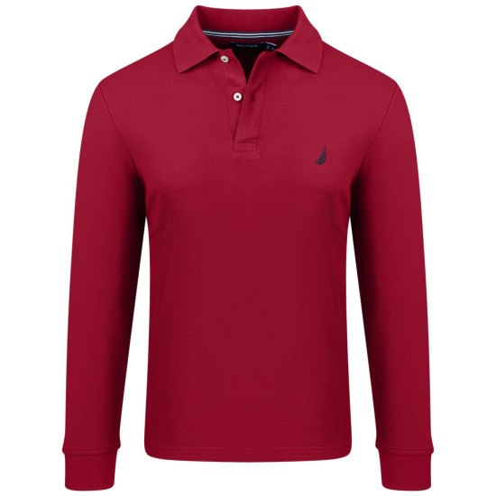 Nautica Κόκκινο Μακρυμάνικο polo - 3NCK47104