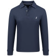 Nautica Μπλε Μακρυμάνικο polo - 3NCK47104
