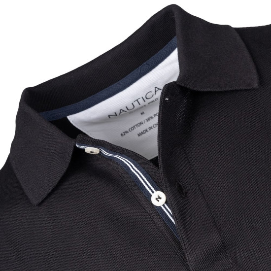 Nautica Μαύρο Κοντομάνικο polo - 3NCN1CR0110