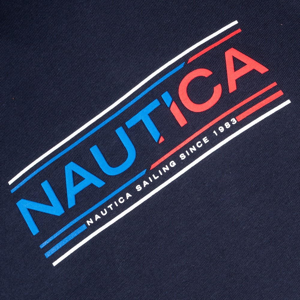 Nautica Μπλε Μπλούζα C Neck - 3NCN1T04094