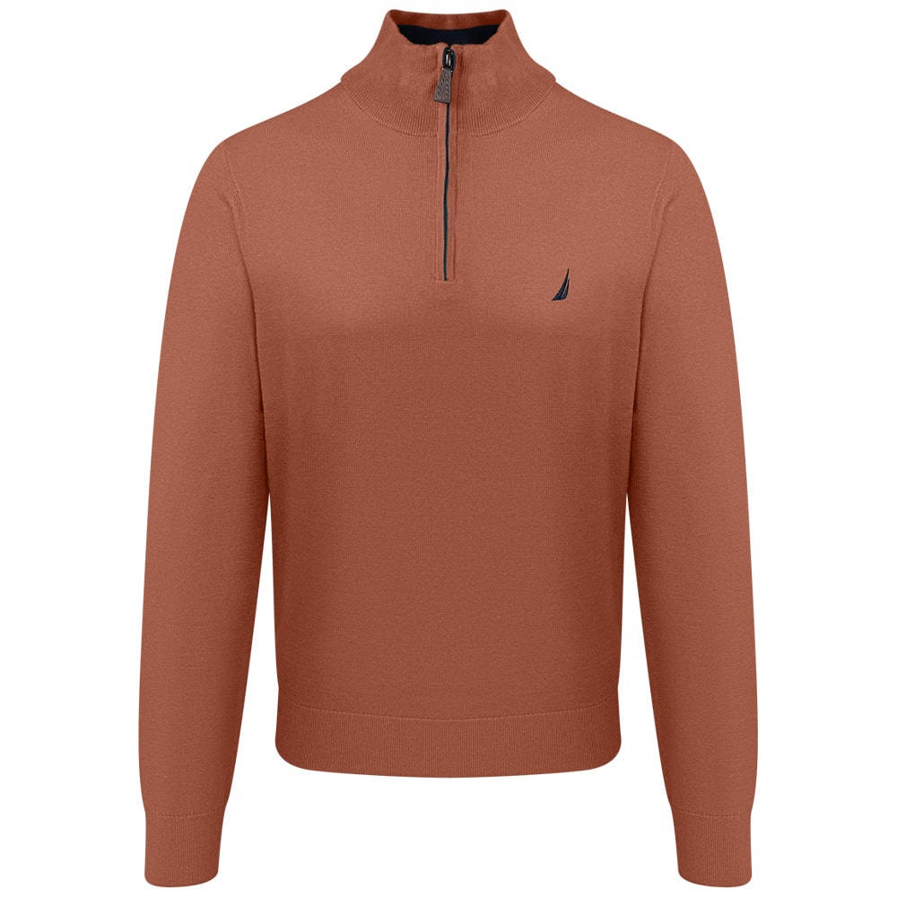 Nautica Μπεζ Πουλόβερ Half Zip - 3NCS47100