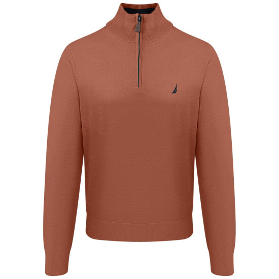Nautica Μπεζ Πουλόβερ Half Zip - 3NCS47100