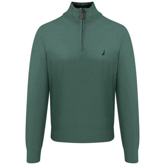 Nautica Πράσινο Πουλόβερ Half Zip - 3NCS47100