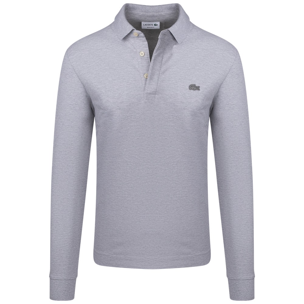 Lacoste Γκρι Μακρυμάνικο polo - 3PH2481