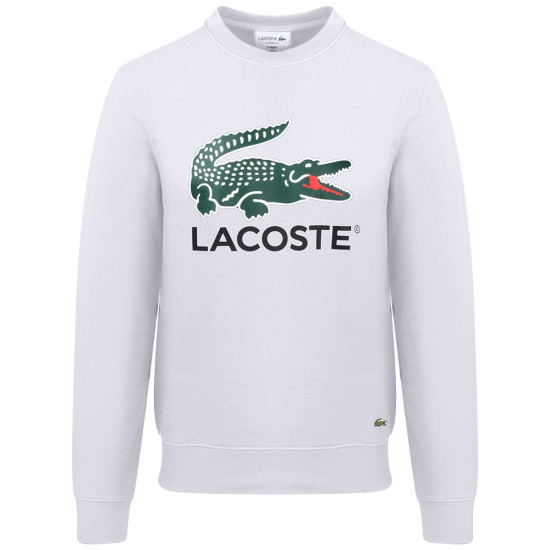 Lacoste Λευκό Φούτερ C Neck - 3SH1281