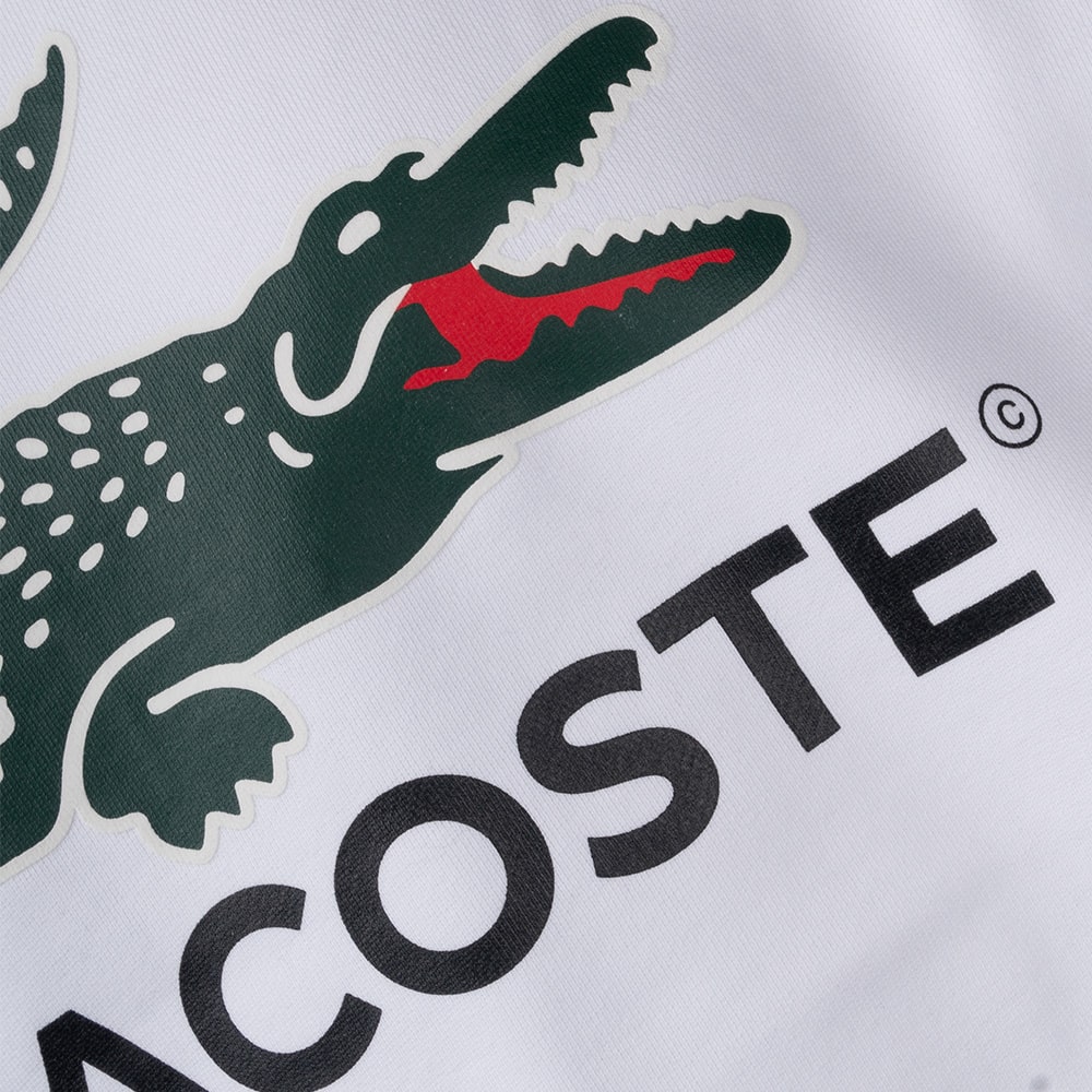 Lacoste Λευκό Φούτερ C Neck - 3SH1281