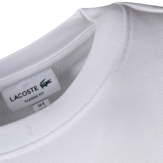 Lacoste Λευκό Φούτερ C Neck - 3SH1281