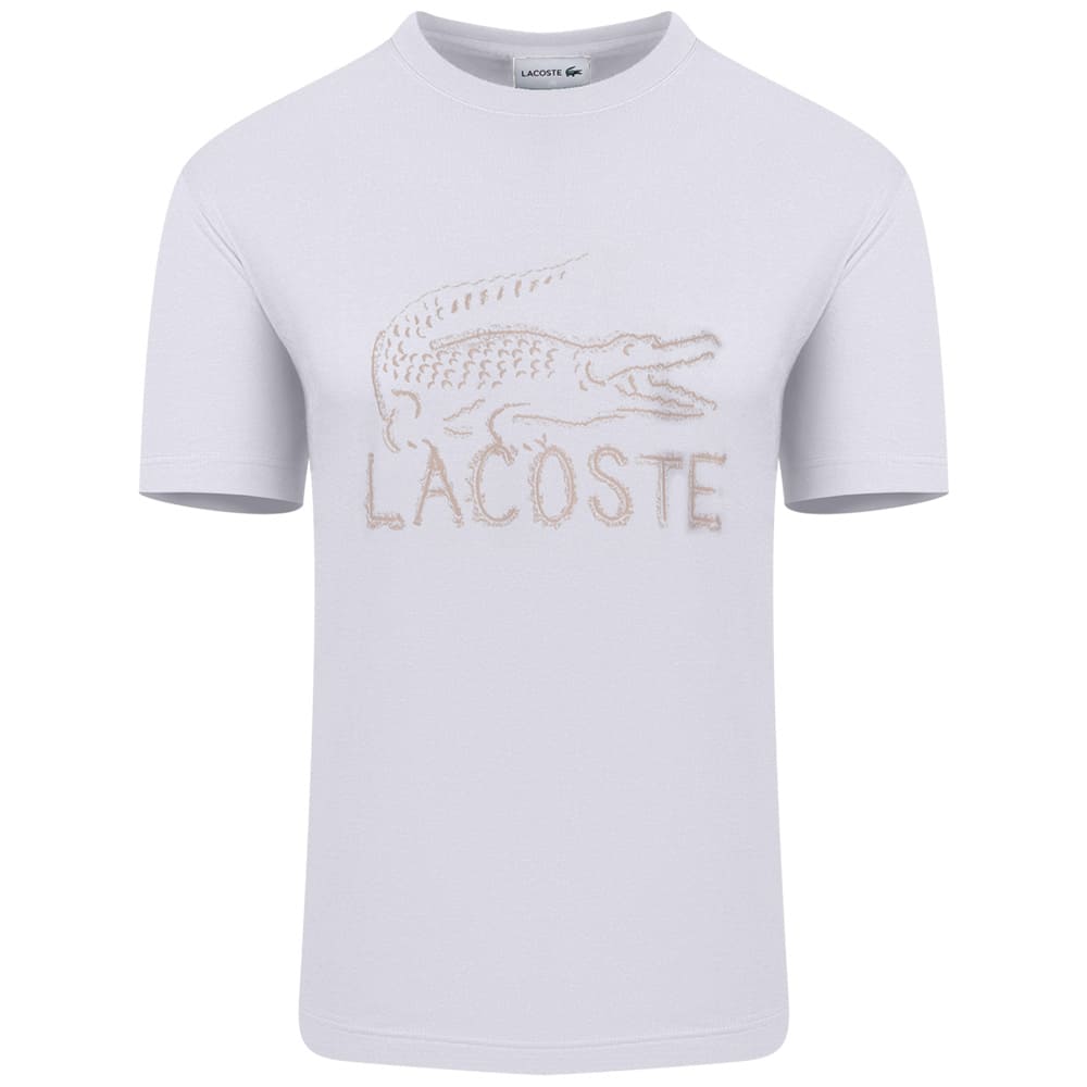 Lacoste Λευκό T-shirt C Neck - 3TH1427