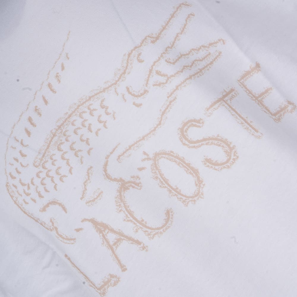 Lacoste Λευκό T-shirt C Neck - 3TH1427