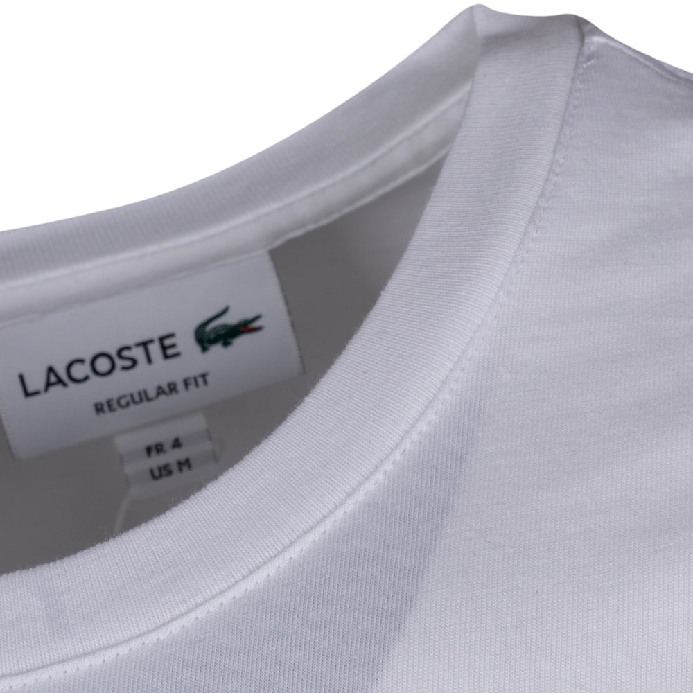 Lacoste Λευκό T-shirt C Neck - 3TH2038
