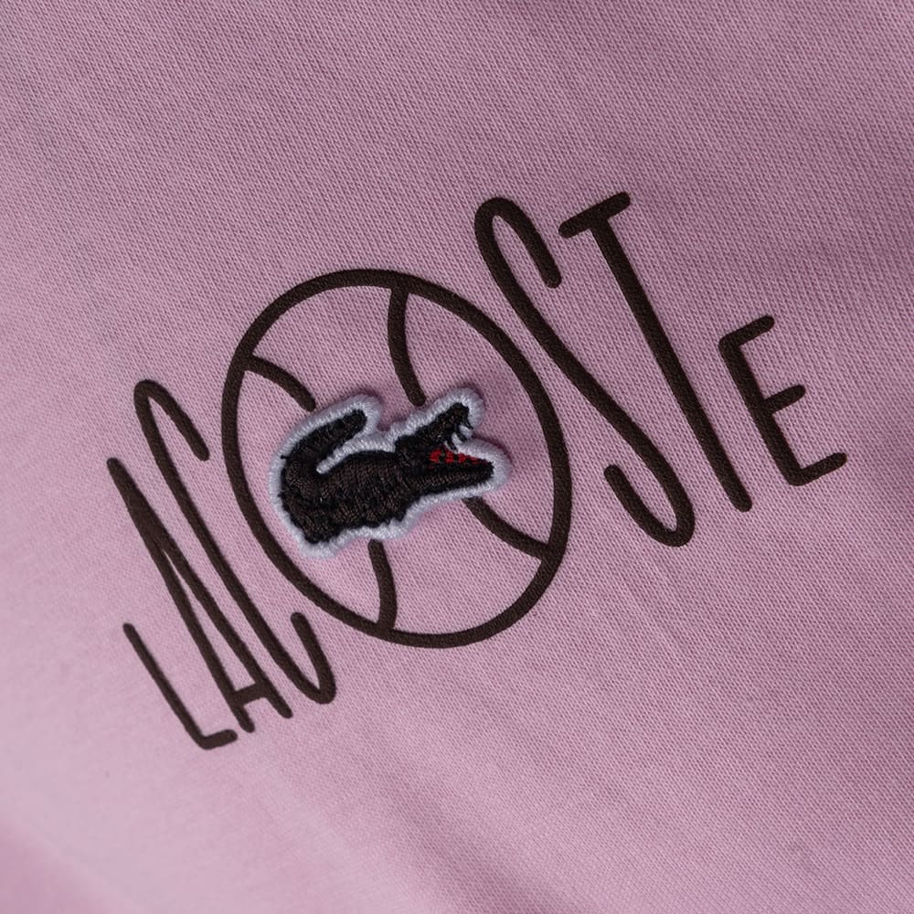 Lacoste Ροζ T-shirt C Neck - 3TH2197