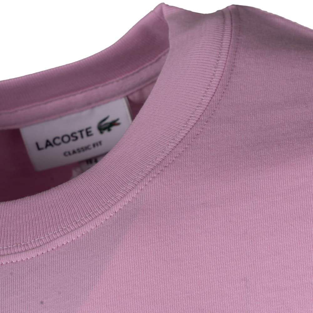 Lacoste Ροζ T-shirt C Neck - 3TH2197