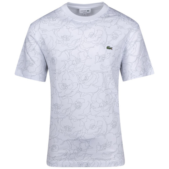 Lacoste Λευκό T-shirt C Neck - 3TH3596