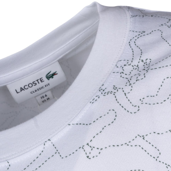 Lacoste Λευκό T-shirt C Neck - 3TH3596