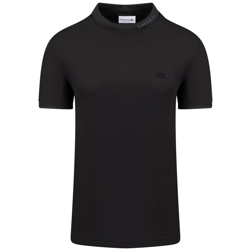 Lacoste Μαύρο T-shirt C Neck - 3TH5060