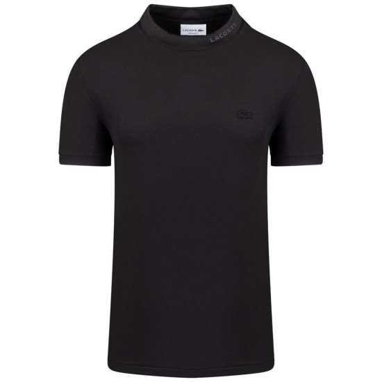 Lacoste Μαύρο T-shirt C Neck - 3TH5060