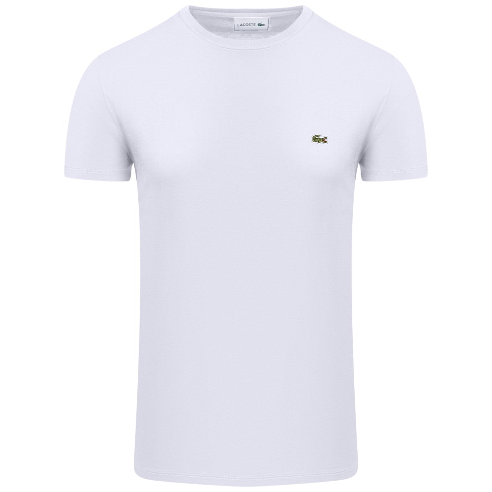 Lacoste Λευκό T-shirt C Neck - 3TH6709