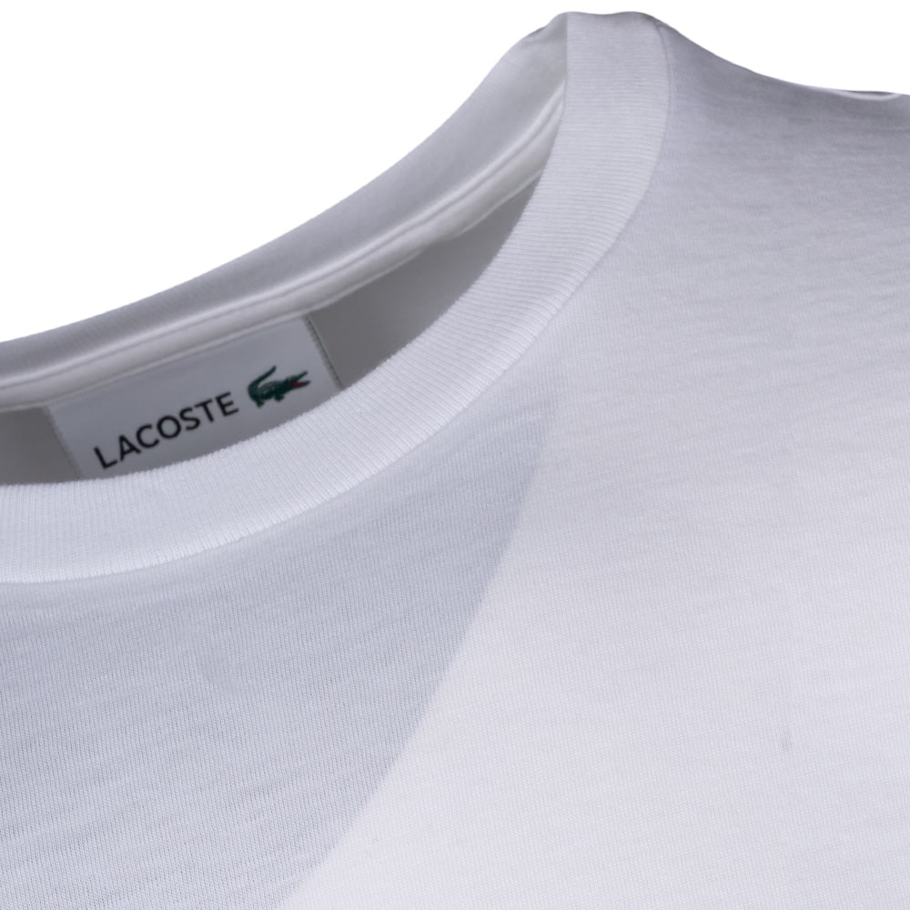 Lacoste Λευκό T-shirt C Neck - 3TH6709
