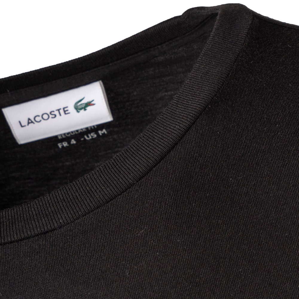 LΑCOSTE Μαύρη Μπλούζα C Neck - 3TH6712