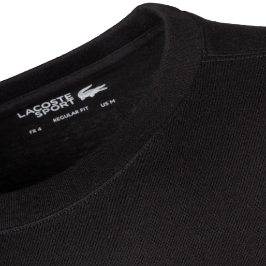 Lacoste Μαύρο T-shirt C Neck - 3TH7618
