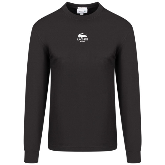 Lacoste Μαύρη Μπλούζα C Neck - 3TH8135