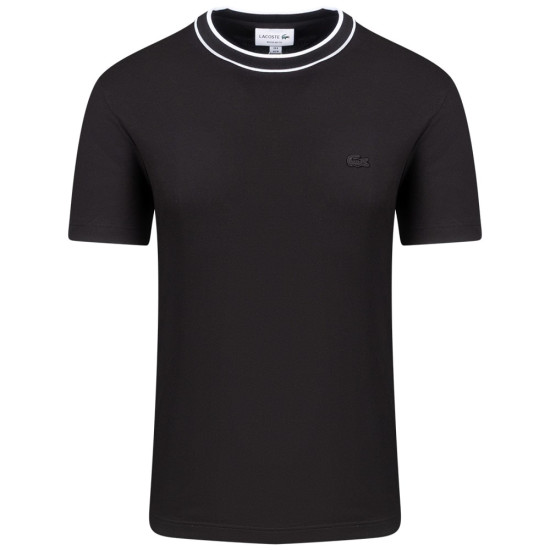 Lacoste Μαύρο T-shirt C Neck - 3TH8174