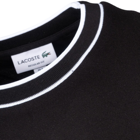 Lacoste Μαύρο T-shirt C Neck - 3TH8174