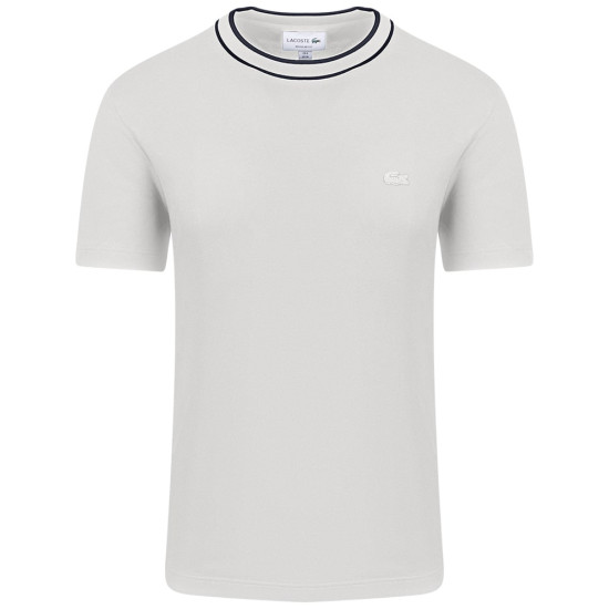 Lacoste Εκρού T-shirt C Neck - 3TH8174
