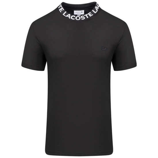 Lacoste Μαύρο T-shirt C Neck - 3TH9582