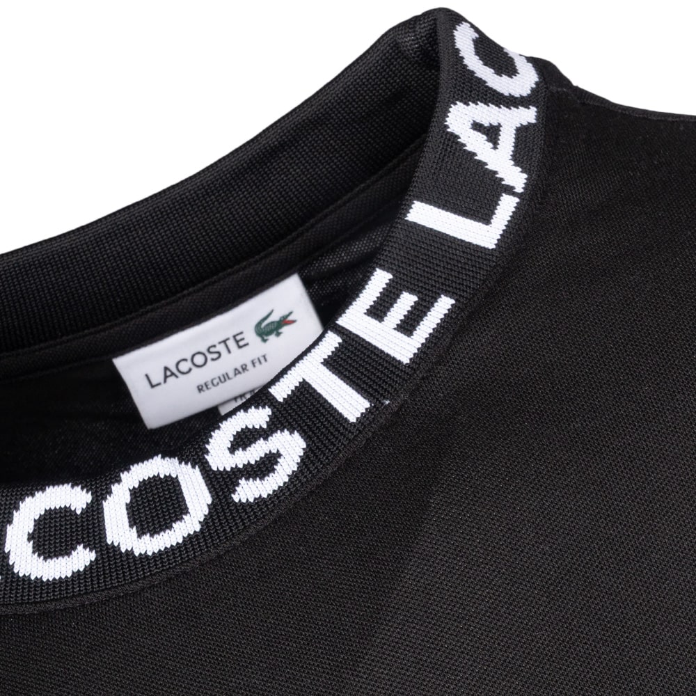 Lacoste Μαύρο T-shirt C Neck - 3TH9582