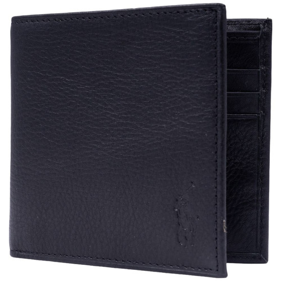 Polo Ralph Lauren Μαύρο Πορτοφόλι 100% Leather - 405913723001