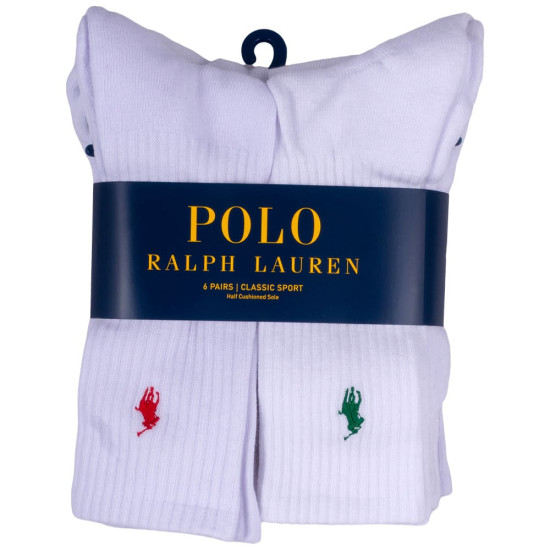 Polo Ralph Lauren Λευκές Κάλτσες 6Pcs - 449799740002