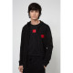 HUGO Μαύρη Ζακέτα Hoodie Daple212 - 50447972
