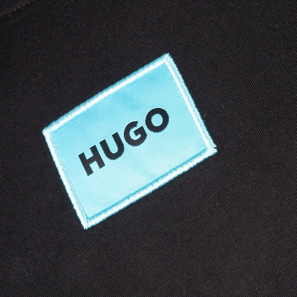 HUGO Μαύρο T-shirt Diragolino C Neck - 50447978
