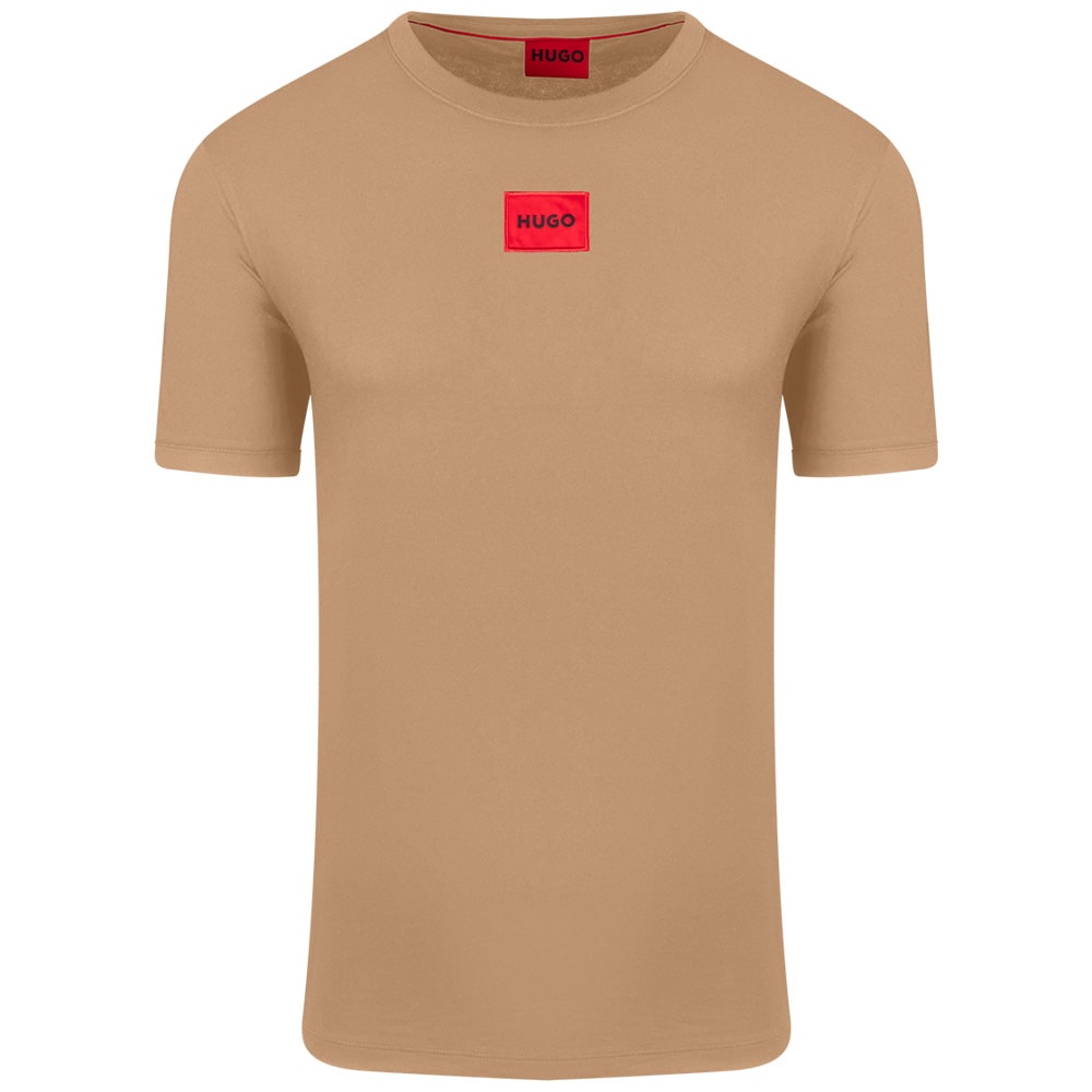 HUGO Μπεζ T-shirt Diragolino212 - 50447978