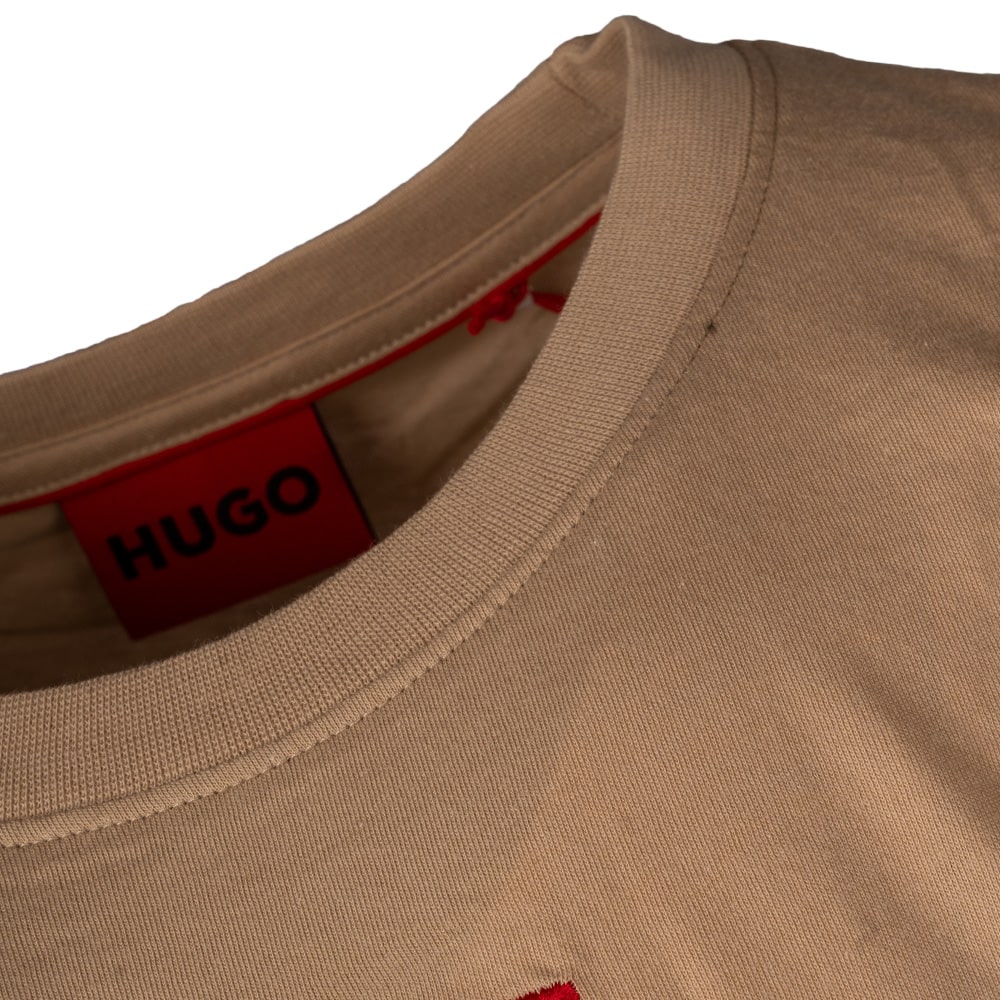 HUGO Μπεζ T-shirt Diragolino212 - 50447978