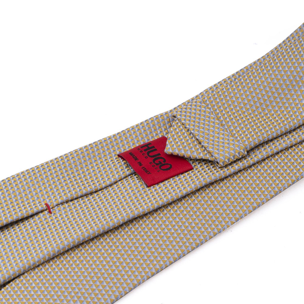 Hugo Μπεζ Γραβάτα 100% Silk - 50451996