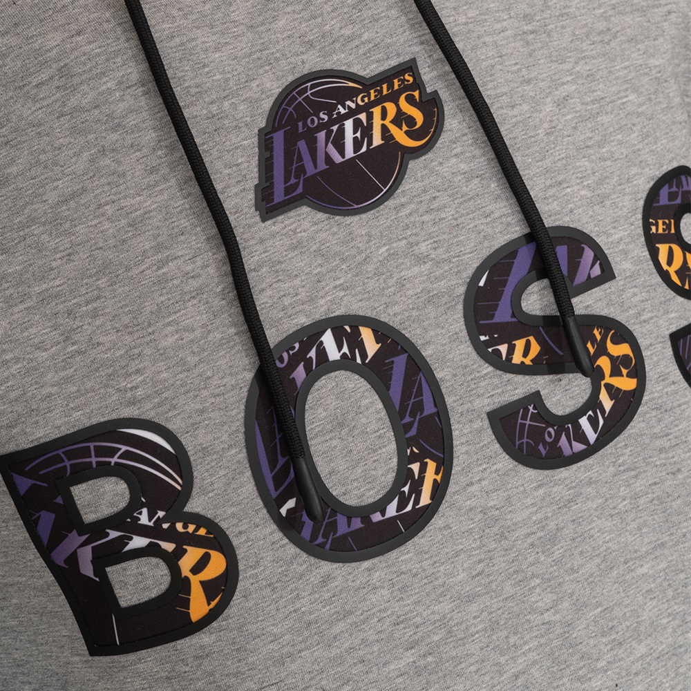 BOSS Γκρι Hoodie X-NBA - 50461971