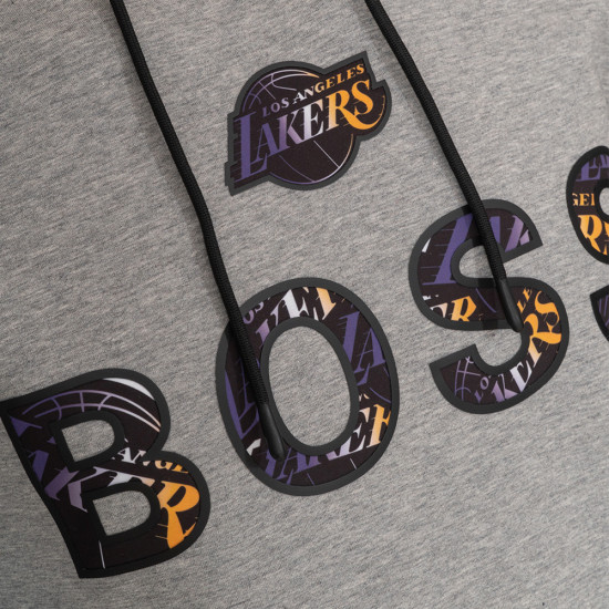 BOSS Γκρι Hoodie X-NBA - 50461971