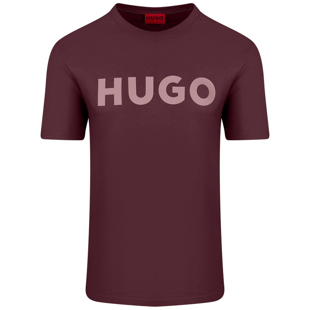 Hugo Μπορντό T-shirt Dulivio C Neck - 50467556